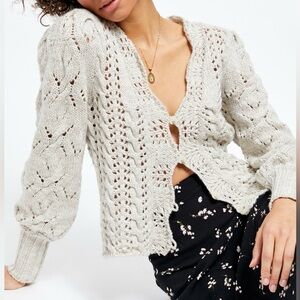 🚫🚫SOLD‼️NOT FOR SALE‼️🚫🚫 Free People Crochet Boho Cardigan | Bali Dreamer |